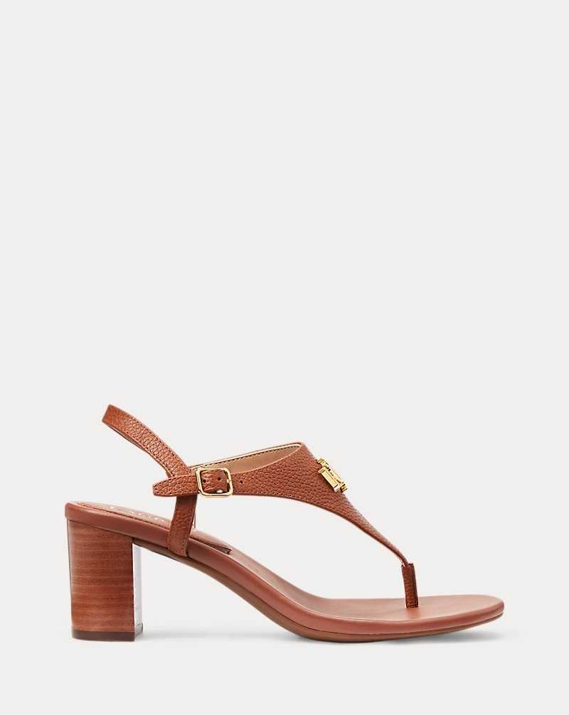 Sandalias Ralph Lauren Westcott II Tumbled Leather Mujer Azules | FBZGVMO-69 - vista 1