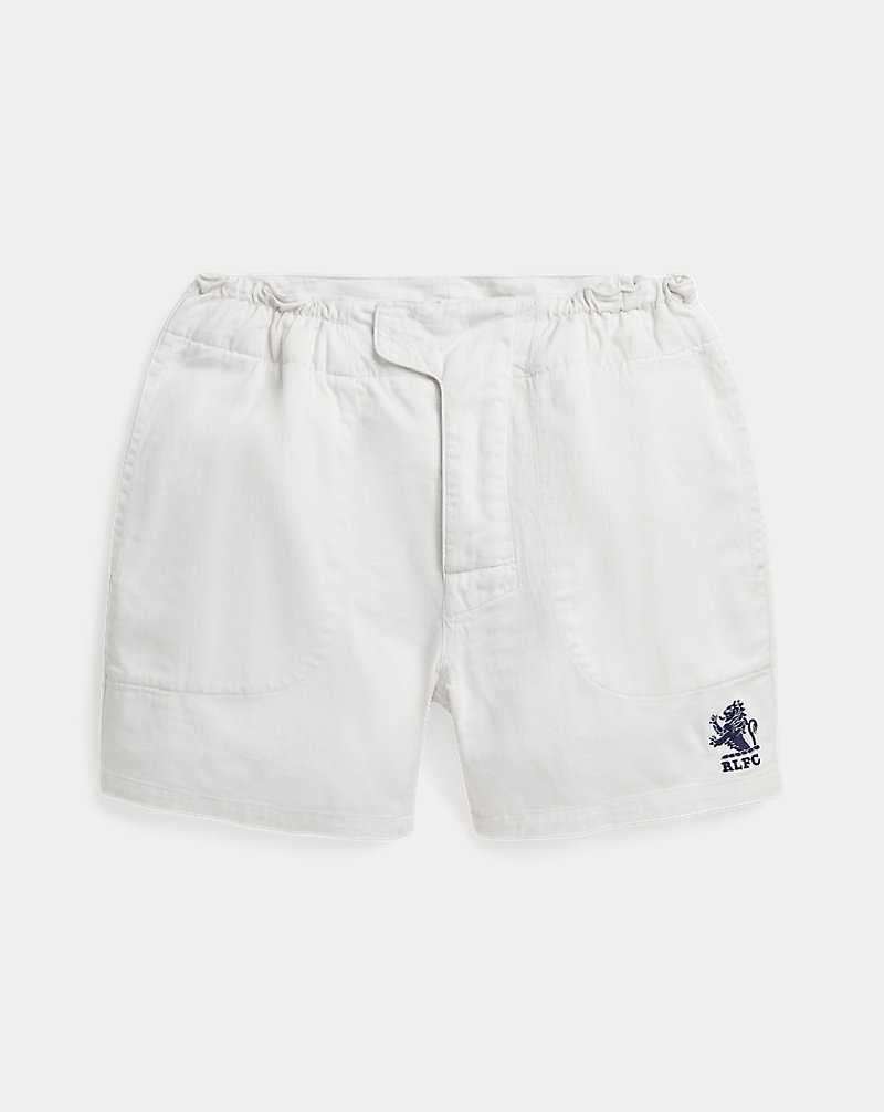 Short Ralph Lauren 12.7 cm Relaxed Fit Twill Rugby Hombre Blancos | SXZGBUY-28 - vista 2