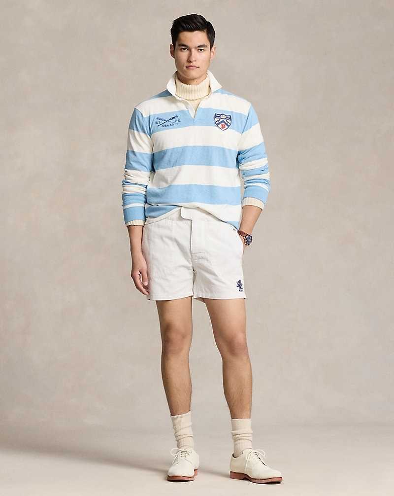 Short Ralph Lauren 12.7 cm Relaxed Fit Twill Rugby Hombre Blancos | SXZGBUY-28 - vista 1