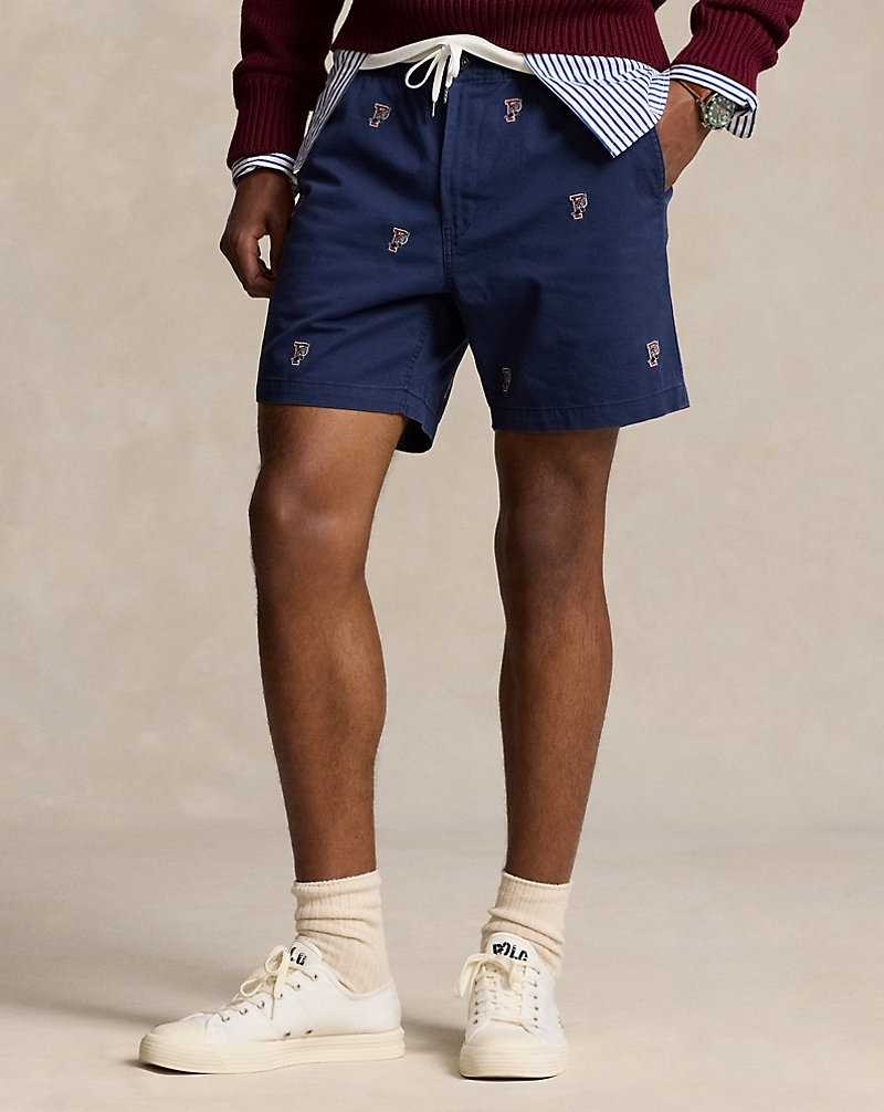 Short Ralph Lauren 15 cm Prepster P-Wing Hombre Azul Marino | UQTYNBH-08 - vista 3