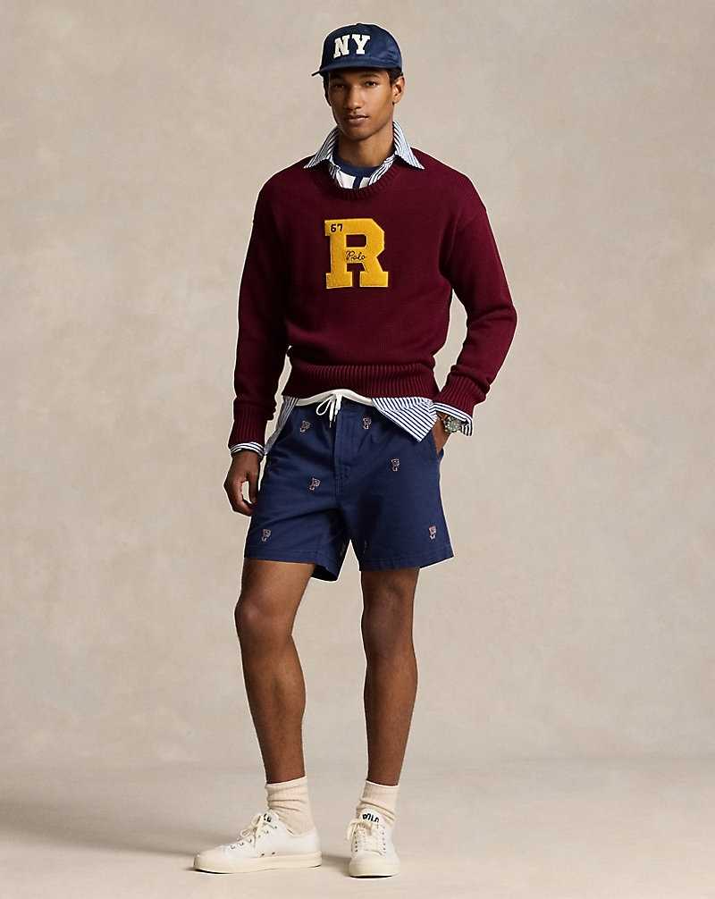 Short Ralph Lauren 15 cm Prepster P-Wing Hombre Azul Marino | UQTYNBH-08 - vista 1