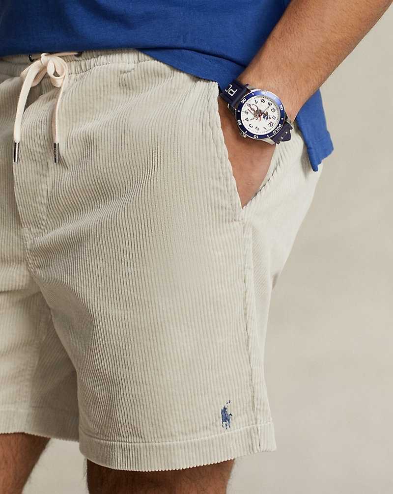 Short Ralph Lauren 15.2 cm Prepster Corduroy Hombre Kaki | YEOQKLH-42 - vista 5