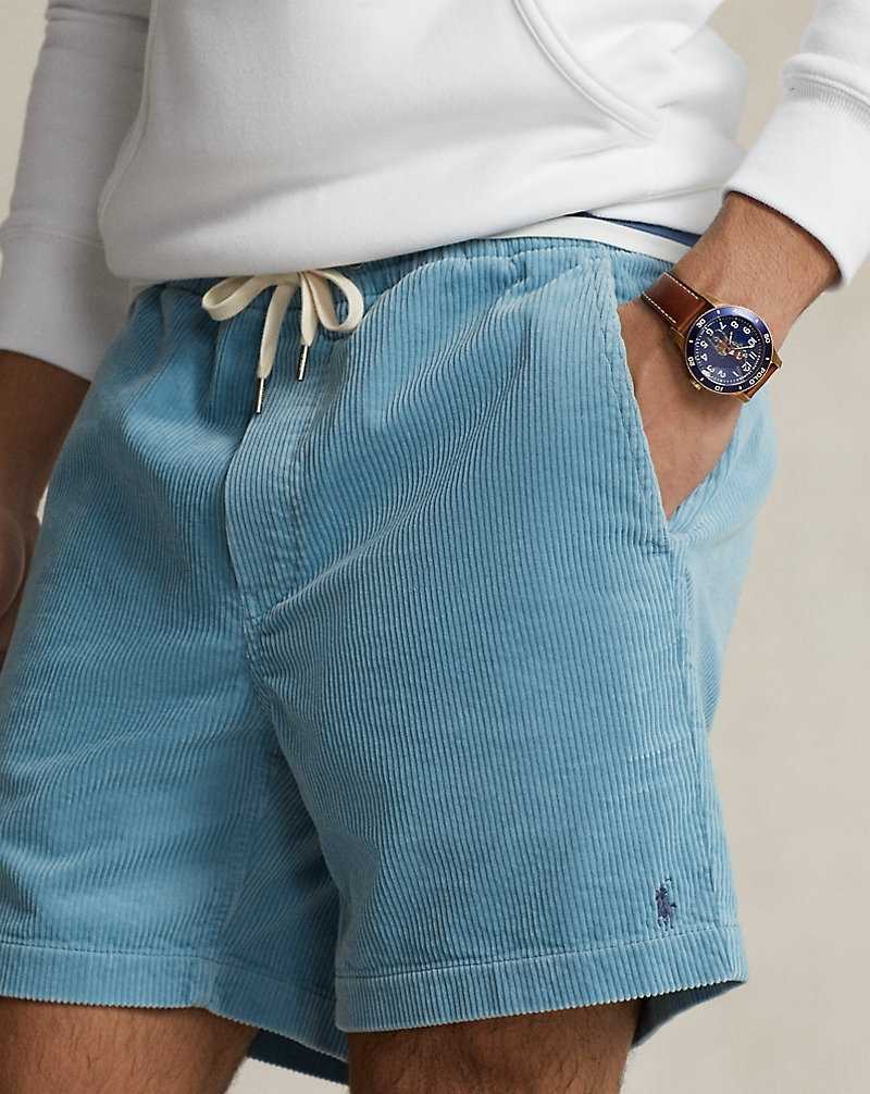 Short Ralph Lauren 15.2 cm Prepster Corduroy Hombre Azules | TGZBHDN-65 - vista 5