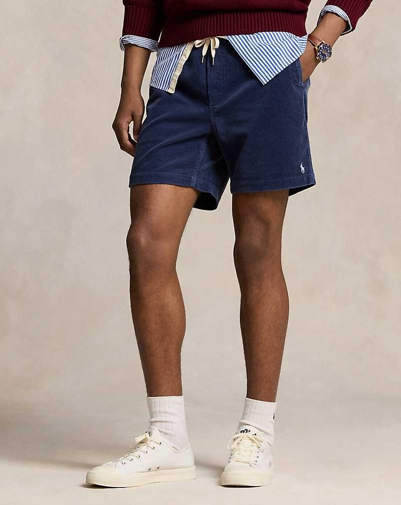 Short Ralph Lauren 15.2 cm Prepster Corduroy Hombre Azul Marino | YHEZAKX-71 - vista 3