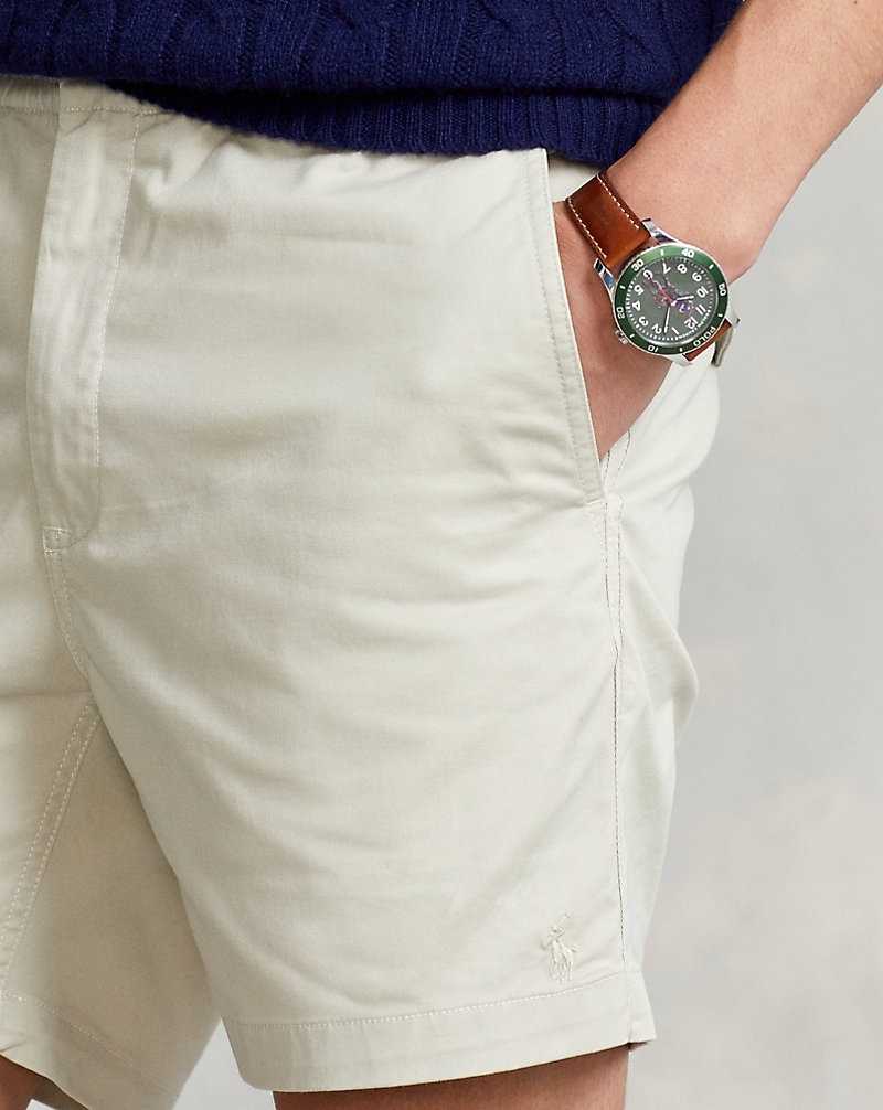 Short Ralph Lauren 15-cm Prepster Stretch Chino Hombre Classic Stone | SWKXNHO-03 - vista 5