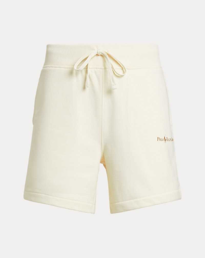Short Ralph Lauren 16.5 cm Relaxed Fit Logo Fleece Hombre Creme | YVZSHBJ-53 - vista 2