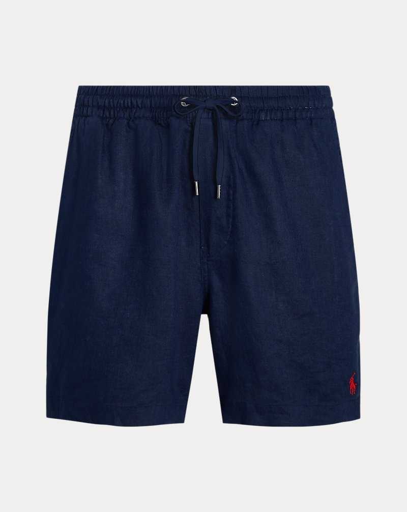 Short Ralph Lauren 16.5-cm Prepster Linen Hombre Azul Marino | XTKZJWL-43 - vista 2