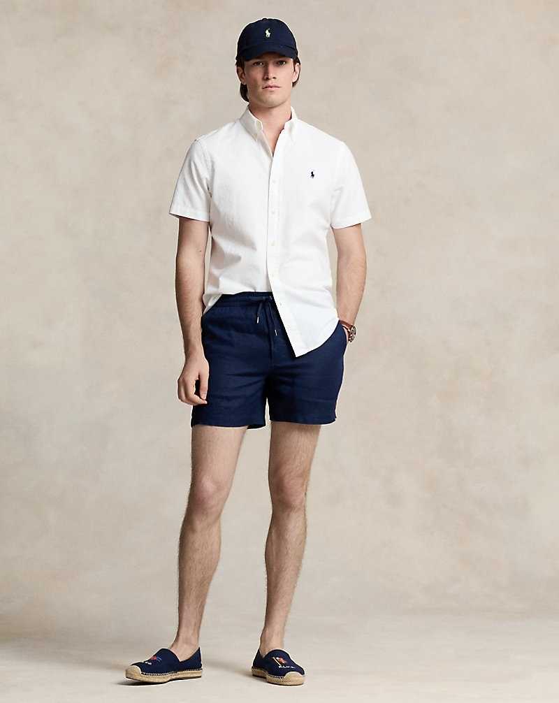 Short Ralph Lauren 16.5-cm Prepster Linen Hombre Azul Marino | XTKZJWL-43 - vista 1