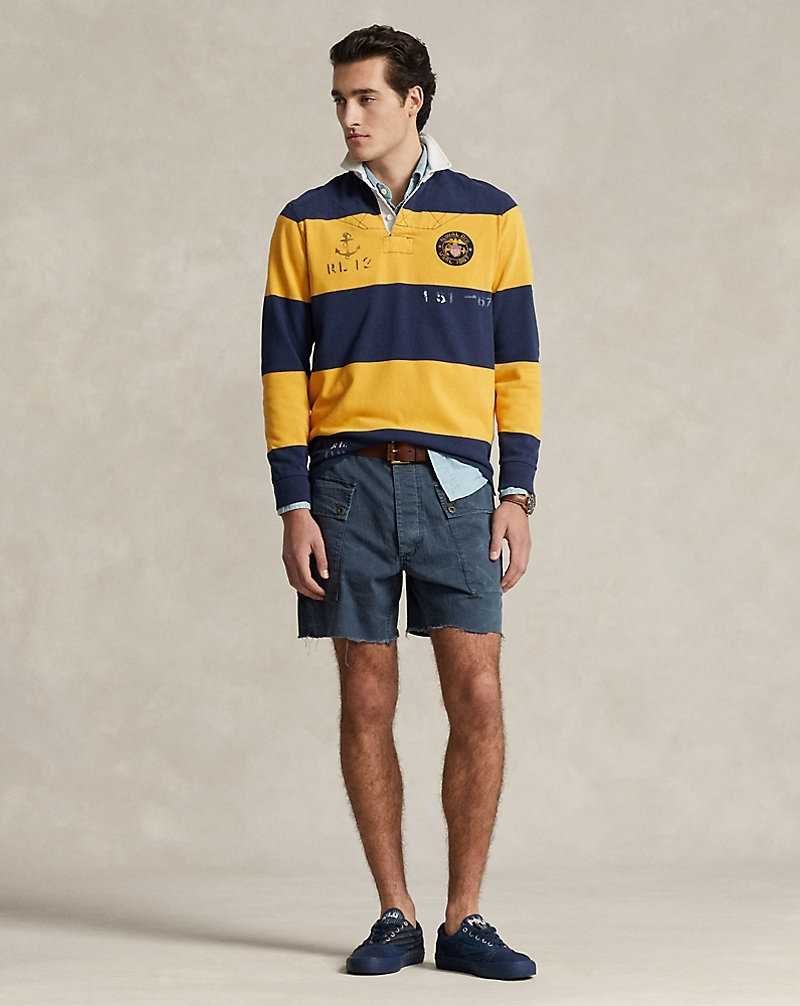 Short Ralph Lauren 17.8 cm Relaxed Herringbone Cargo Hombre Azules | SWQRCNG-58 - vista 1