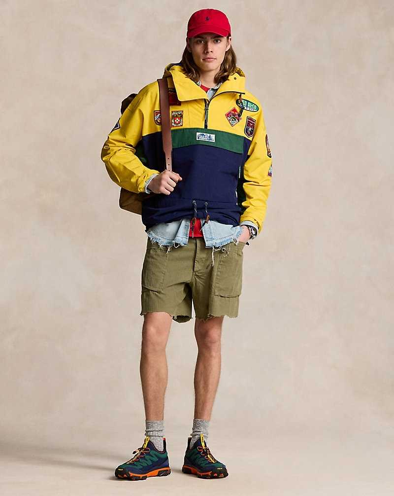 Short Ralph Lauren 17.8 cm Relaxed Herringbone Cargo Hombre Verde Oliva | UZYXQSO-26 - vista 1