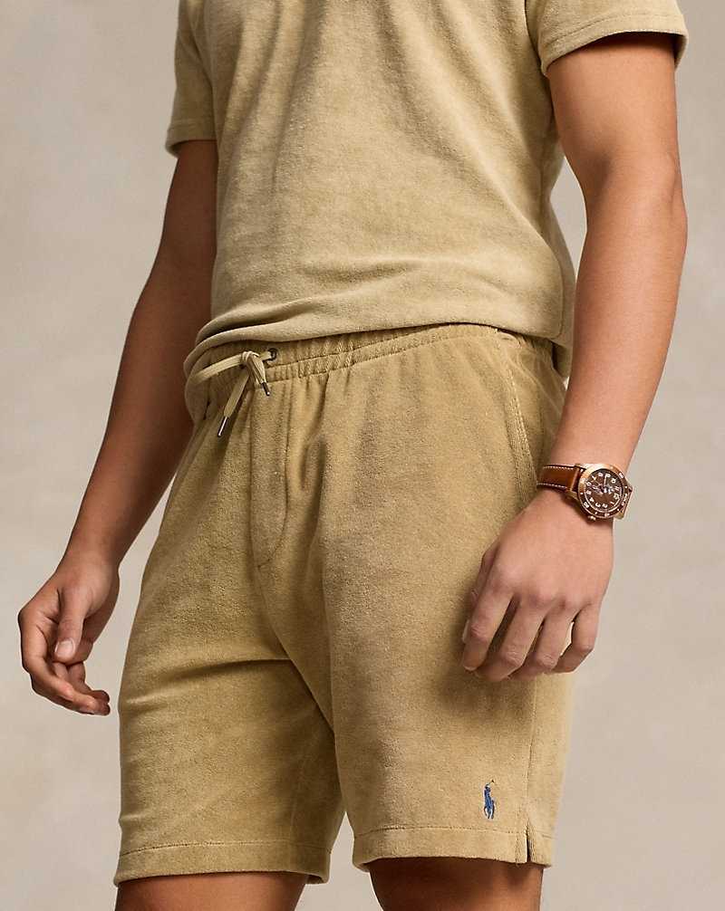 Short Ralph Lauren 19-cm Terry Drawstring Hombre Beige | PFBVSAQ-48 - vista 5