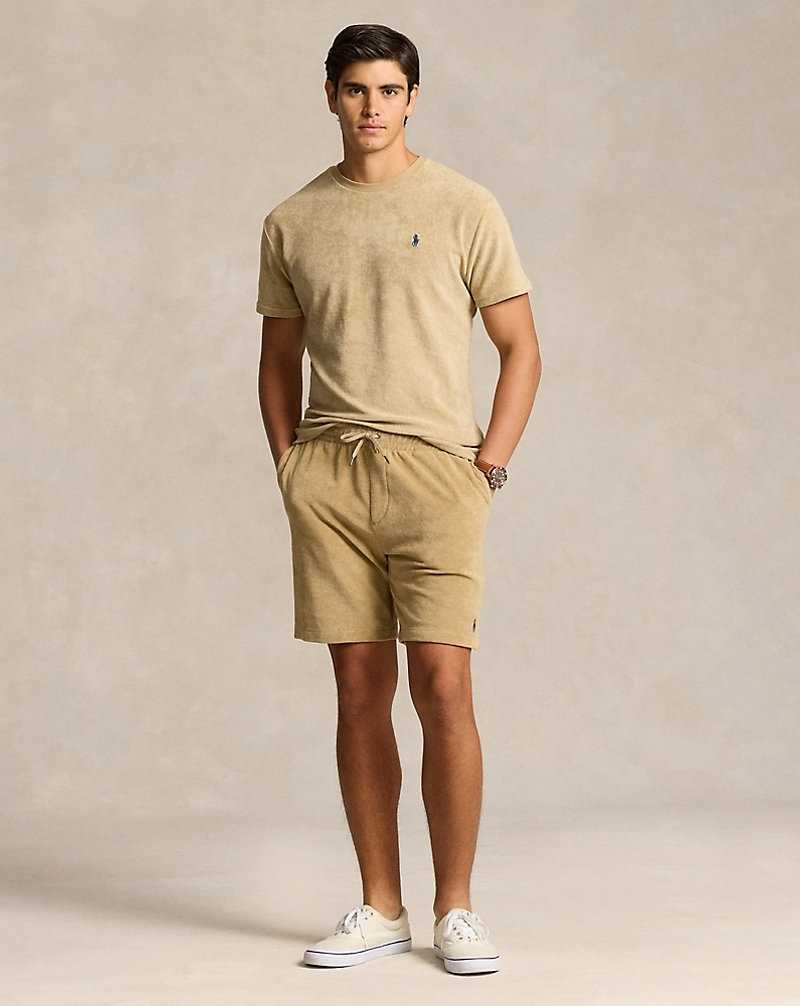 Short Ralph Lauren 19-cm Terry Drawstring Hombre Beige | PFBVSAQ-48 - vista 1