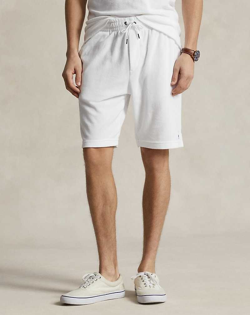 Short Ralph Lauren 19-cm Terry Drawstring Hombre Blancos | SUTZLRW-79 - vista 3