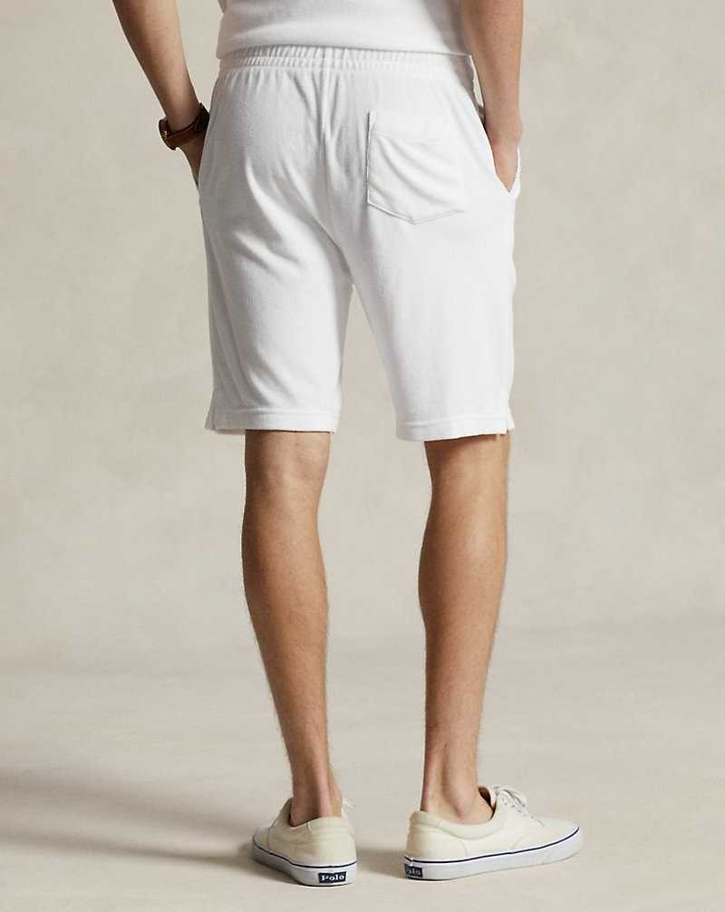 Short Ralph Lauren 19-cm Terry Drawstring Hombre Blancos | SUTZLRW-79 - vista 4