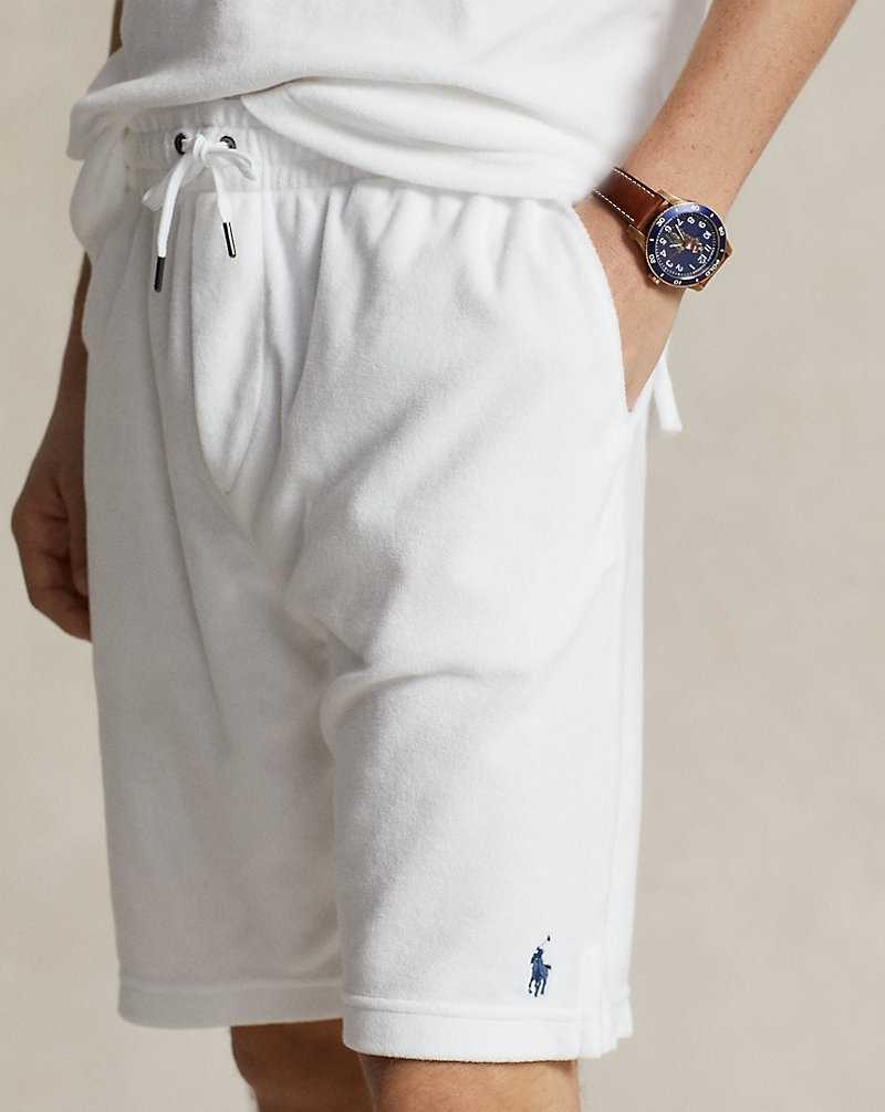 Short Ralph Lauren 19-cm Terry Drawstring Hombre Blancos | SUTZLRW-79 - vista 5