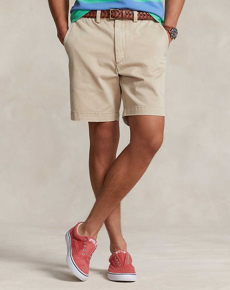 Short Ralph Lauren 20 cm Salinger Straight Fit Chino Hombre Kaki | QLZEIVW-61 - vista 3