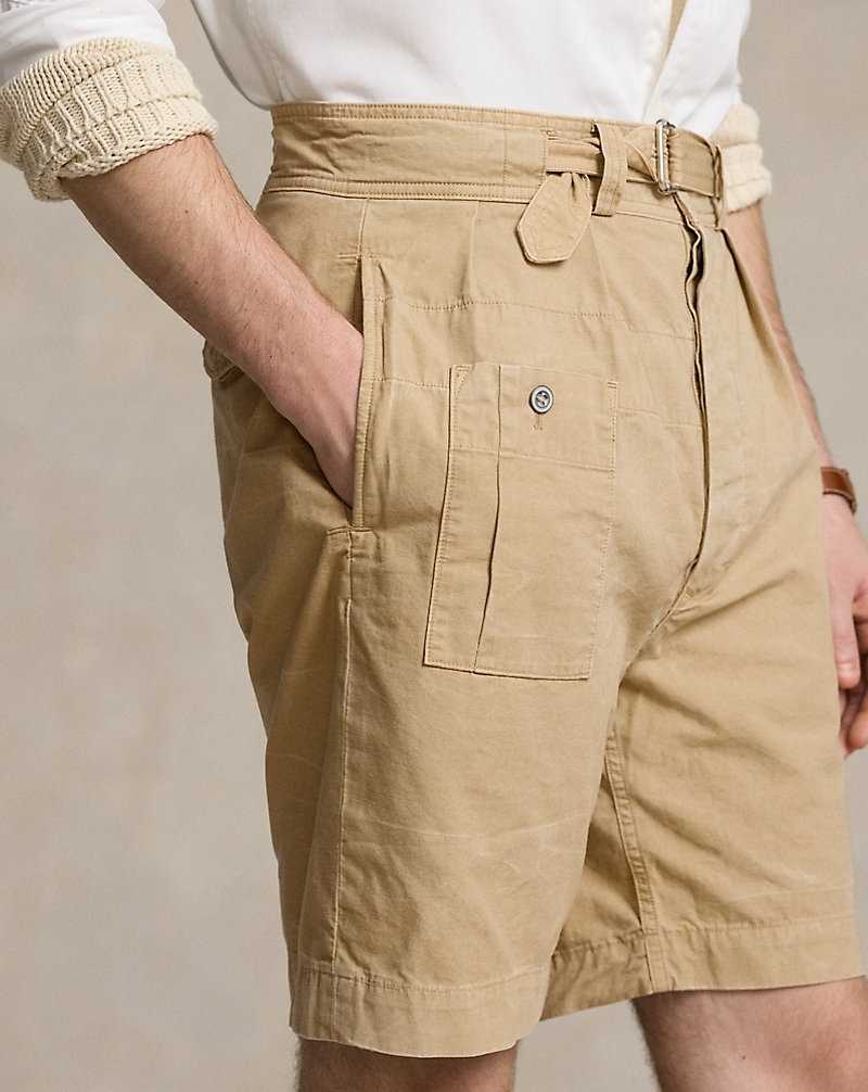 Short Ralph Lauren 20.3 cm Classic Fit Canvas Aviator Hombre Surrey Tan | TKGRYZH-51 - vista 5