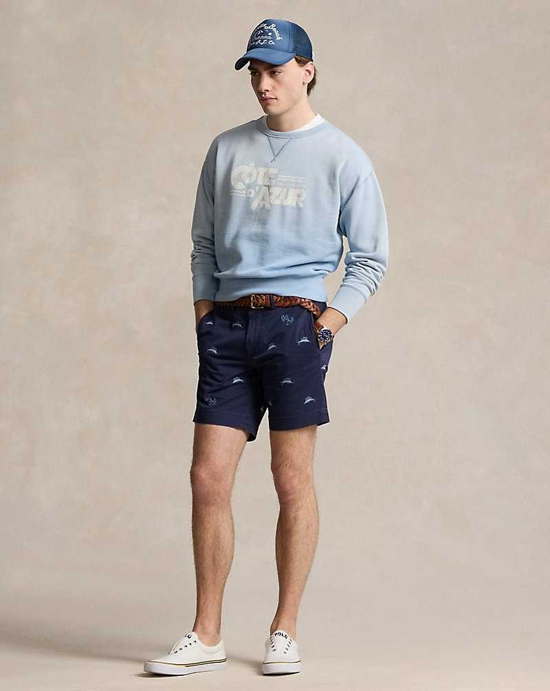 Short Ralph Lauren 20.3 cm Straight Fit Stretch Chino Hombre Newport Navy/Marlin Ancho | WEKQNIH-09 - vista 1