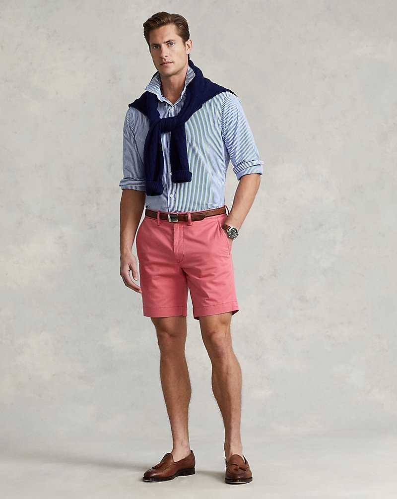Short Ralph Lauren 20.3 cm Stretch Straight Fit Chino Hombre Rojos | YRKFLQM-52 - vista 1