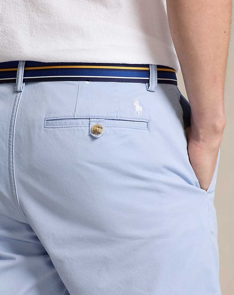 Short Ralph Lauren 20.3 cm Stretch Straight Fit Chino Hombre Azules | PUSYTDW-72 - vista 5