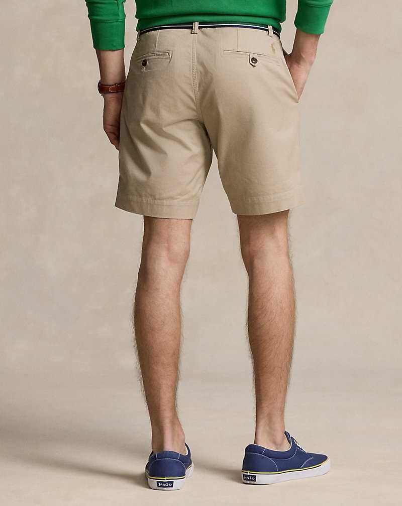 Short Ralph Lauren 20.3 cm Stretch Straight Fit Chino Hombre Kaki | GTZVOUY-56 - vista 4