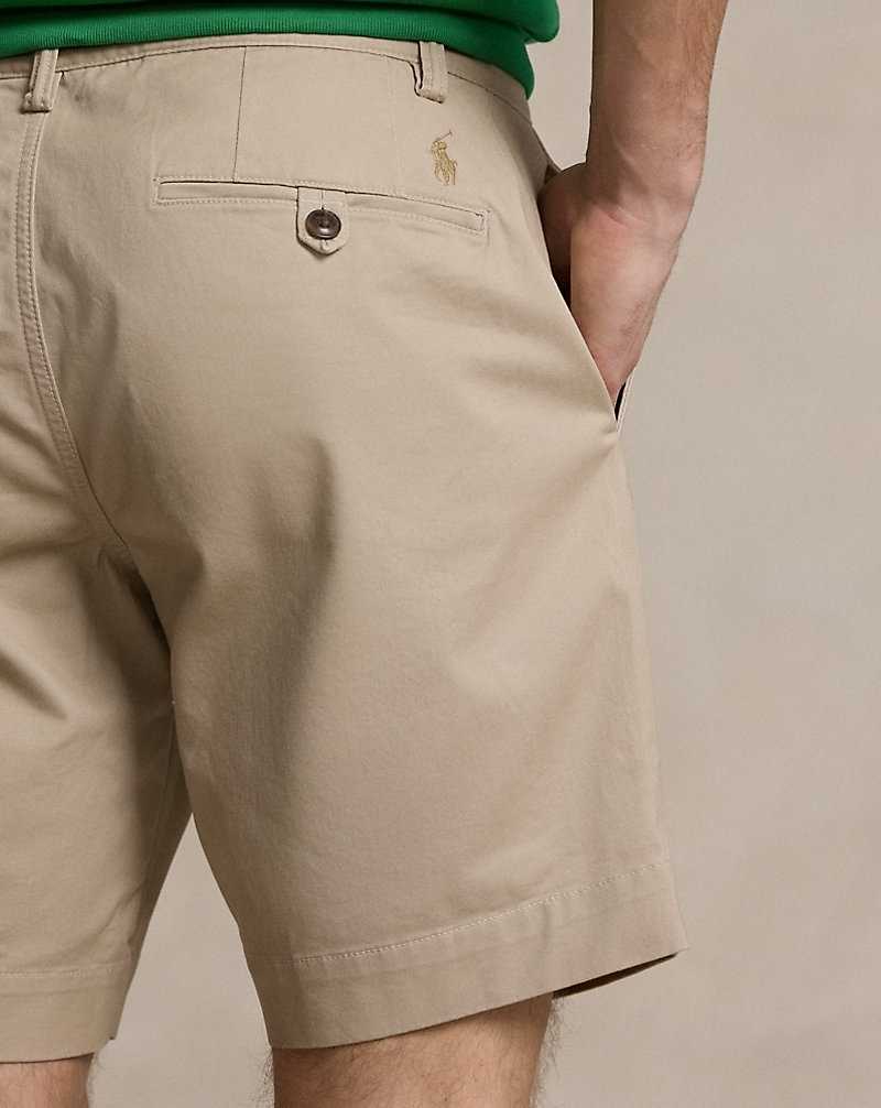 Short Ralph Lauren 20.3 cm Stretch Straight Fit Chino Hombre Kaki | GTZVOUY-56 - vista 5