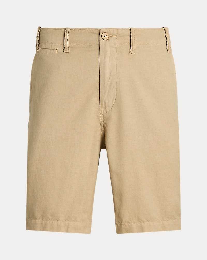 Short Ralph Lauren 21.6 cm Classic Fit Linen-Cotton Hombre Beige | VADZHGK-47 - vista 2