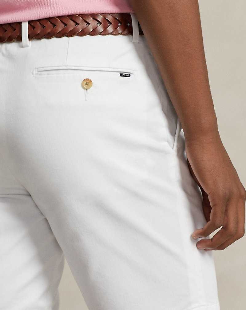 Short Ralph Lauren 24-cm Stretch Slim Fit Chino Hombre Blancos | MPCOTJG-96 - vista 5