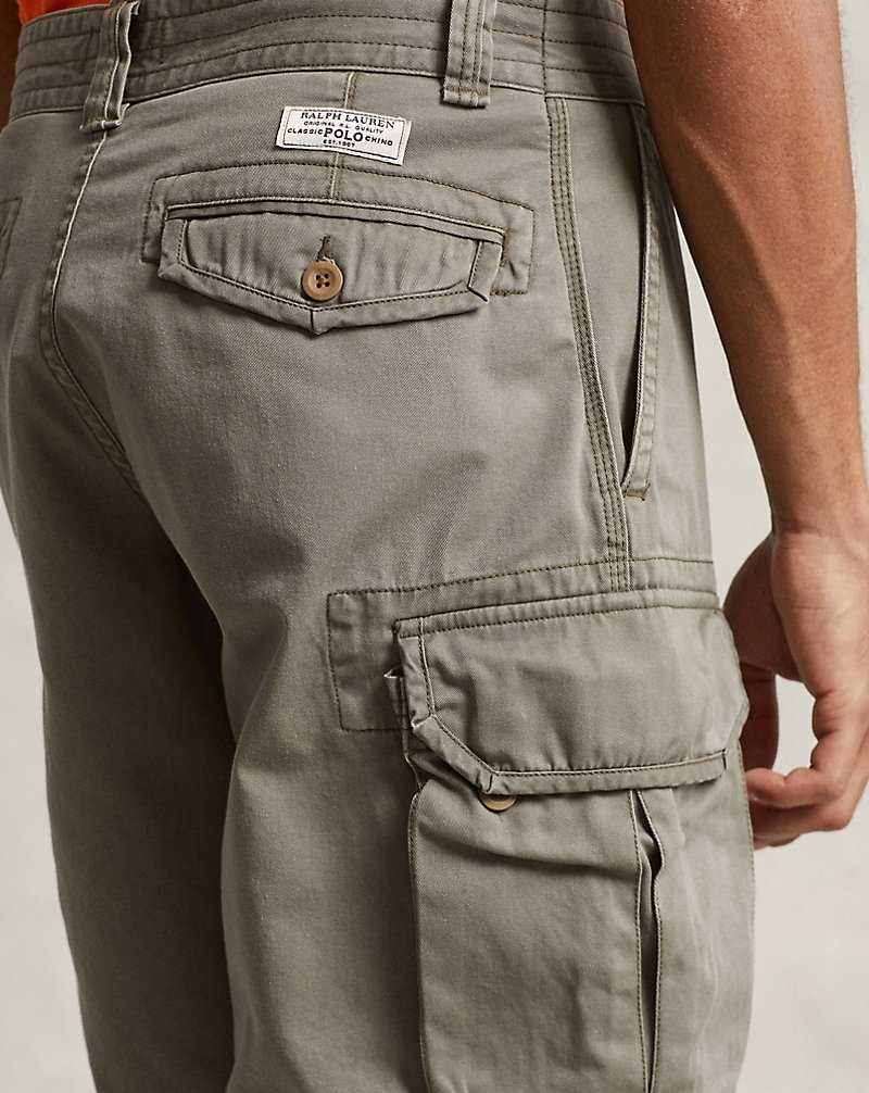 Short Ralph Lauren 26.7 cm Classic Fit Twill Cargo Hombre Verdes | LMWRJDQ-50 - vista 5
