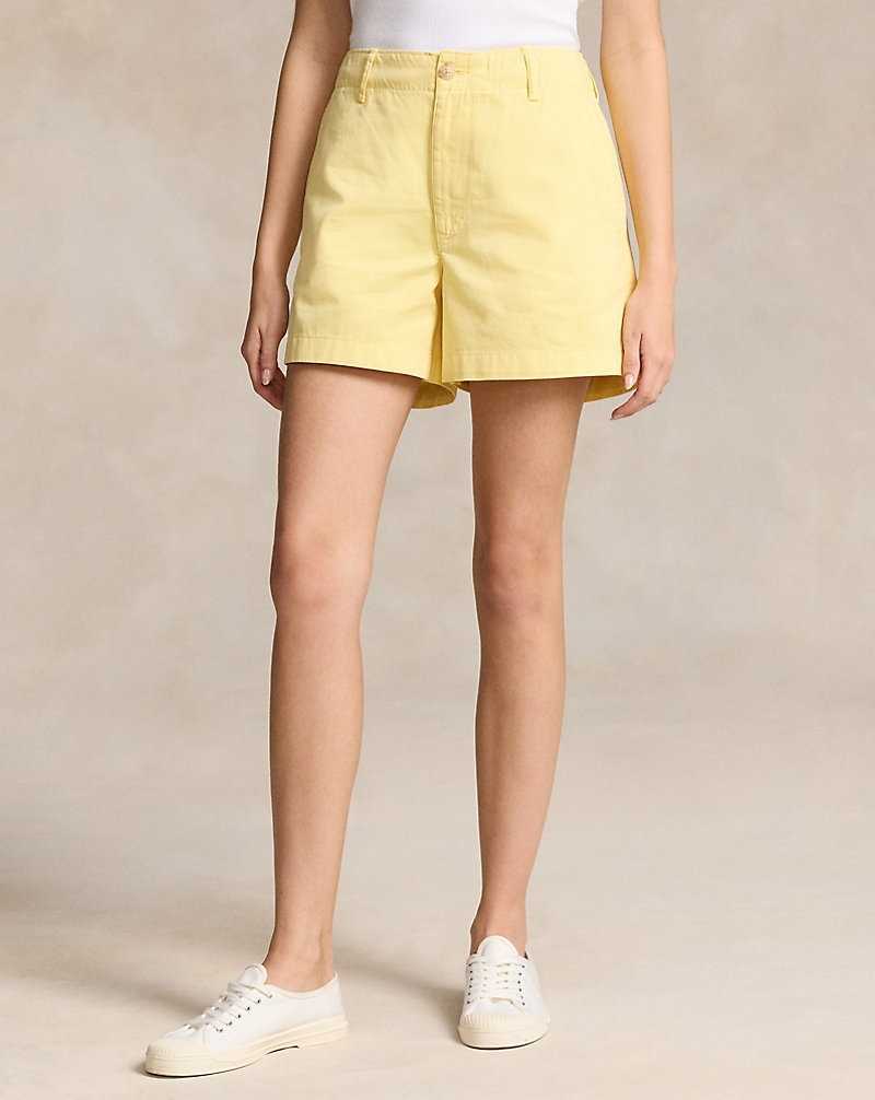 Short Ralph Lauren Chino Twill Mujer Amarillos | ANTLPKD-84 - vista 3