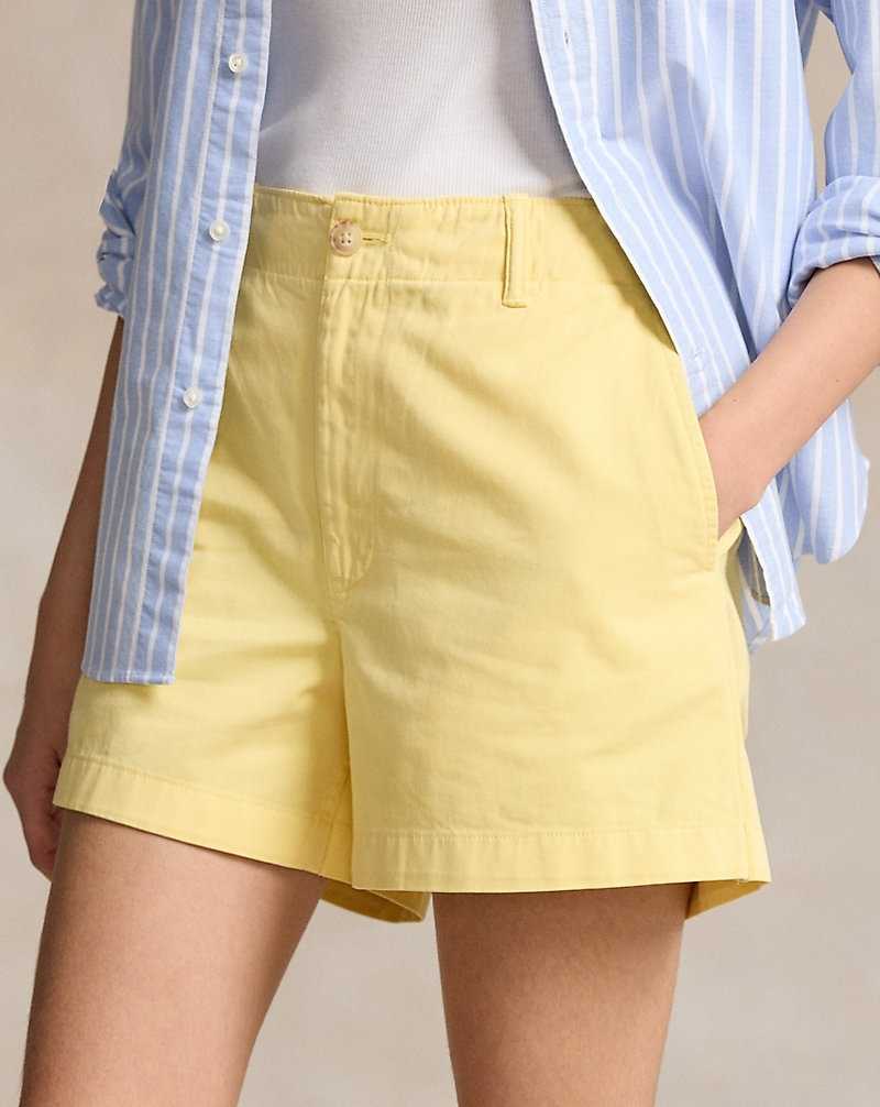 Short Ralph Lauren Chino Twill Mujer Amarillos | ANTLPKD-84 - vista 5