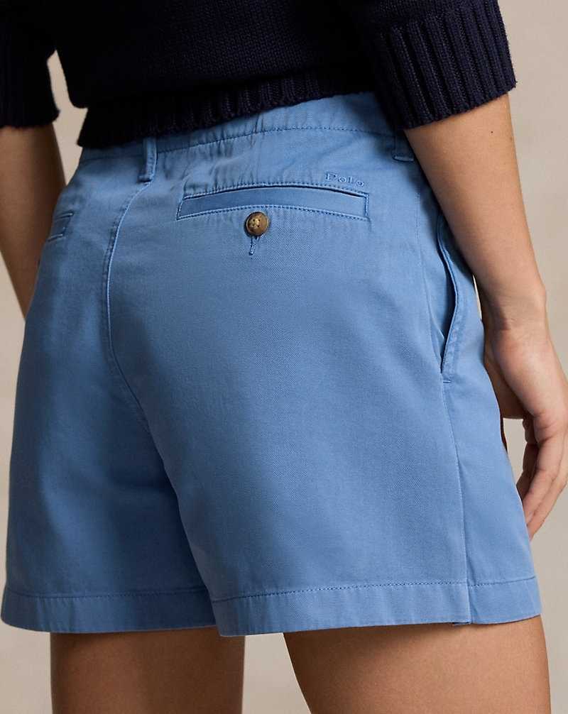 Short Ralph Lauren Chino Twill Mujer Azules | ZNUDYXQ-90 - vista 5