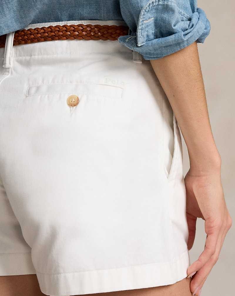 Short Ralph Lauren Chino Twill Mujer Blancos | UMYHKFX-07 - vista 5