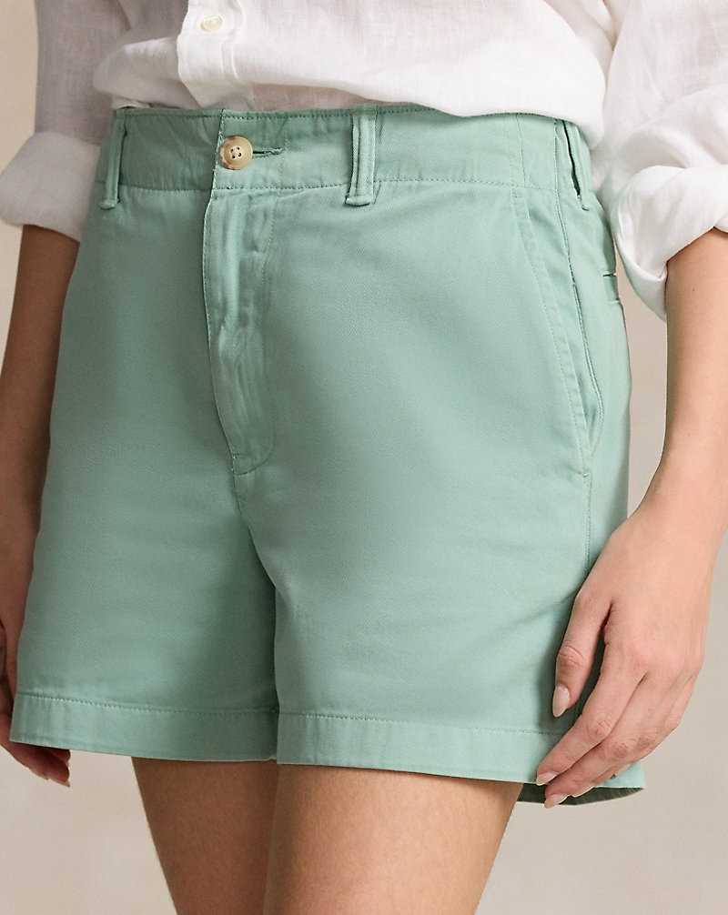 Short Ralph Lauren Chino Twill Mujer Verde Menta | RXPLZJF-02 - vista 5