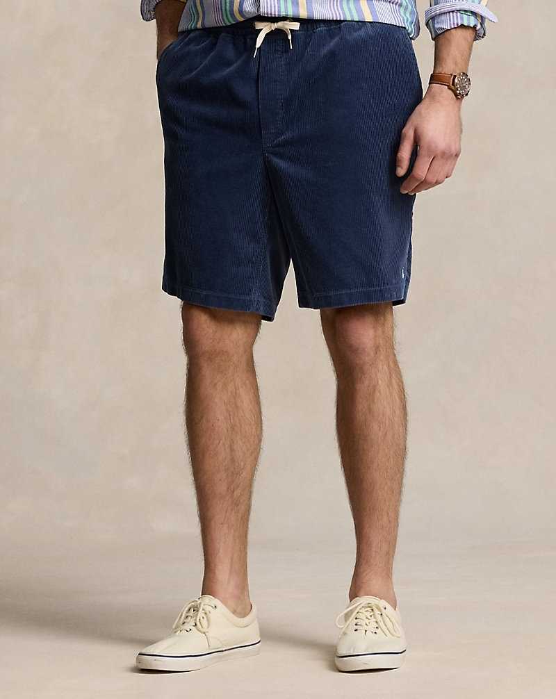 Short Ralph Lauren Classic Fit Prepster Corduroy Hombre Azul Marino | EFBONRW-10 - vista 3