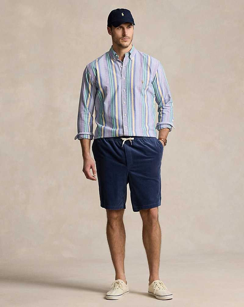 Short Ralph Lauren Classic Fit Prepster Corduroy Hombre Azul Marino | EFBONRW-10 - vista 1