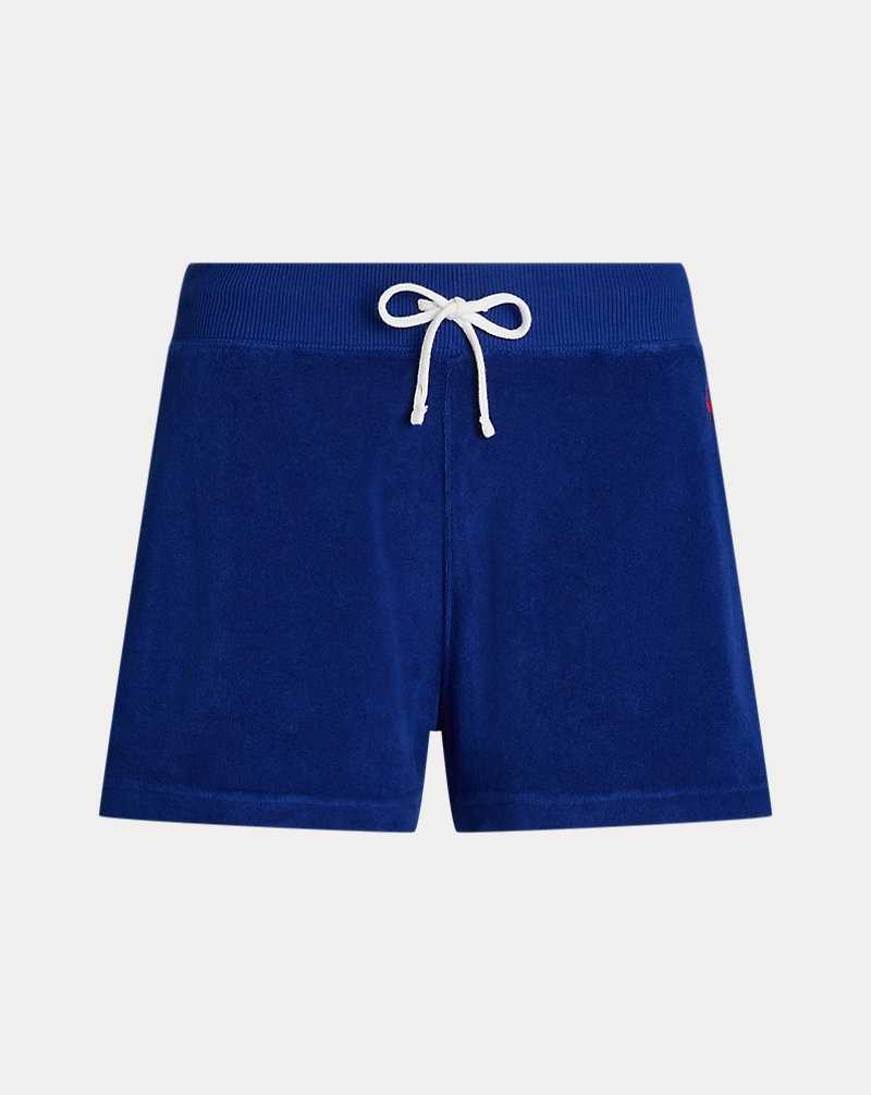 Short Ralph Lauren Drawstring Terry Mujer Azul Rey | YNLZJUD-26 - vista 2