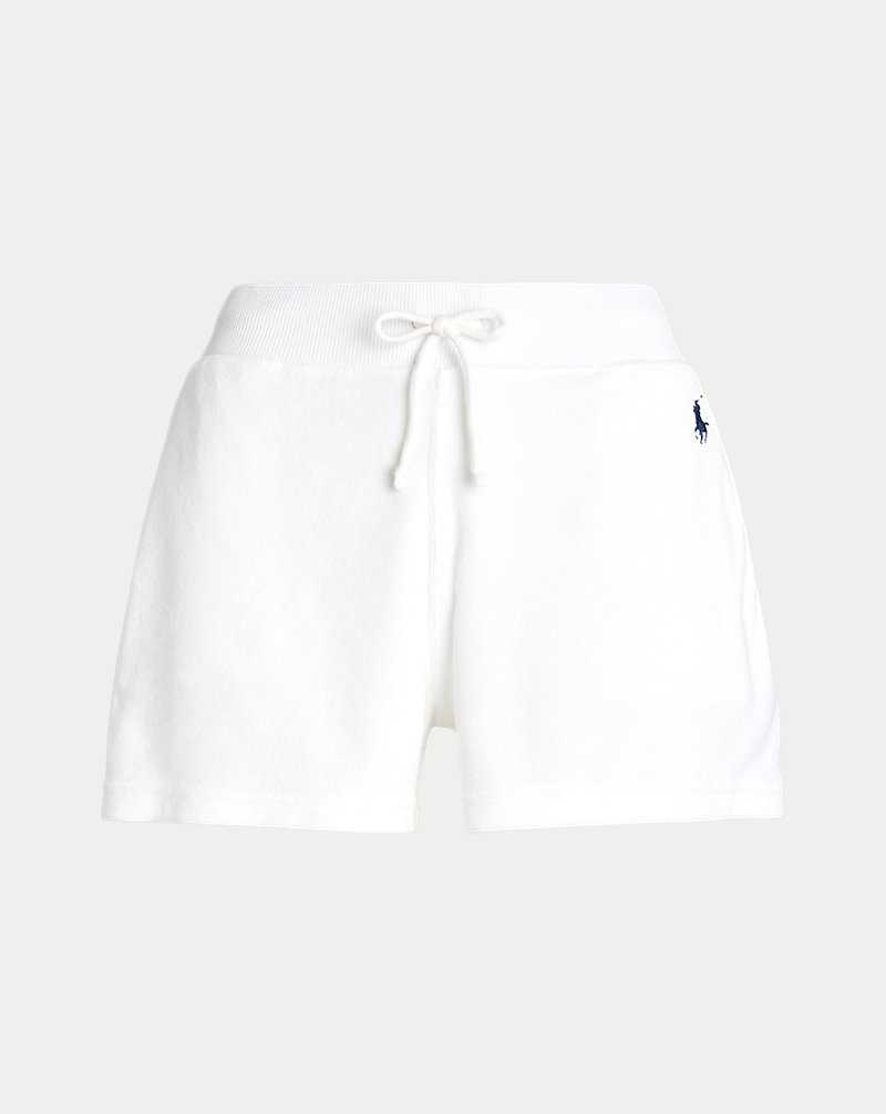 Short Ralph Lauren Drawstring Terry Mujer Blancos | XYJZFIS-28 - vista 2