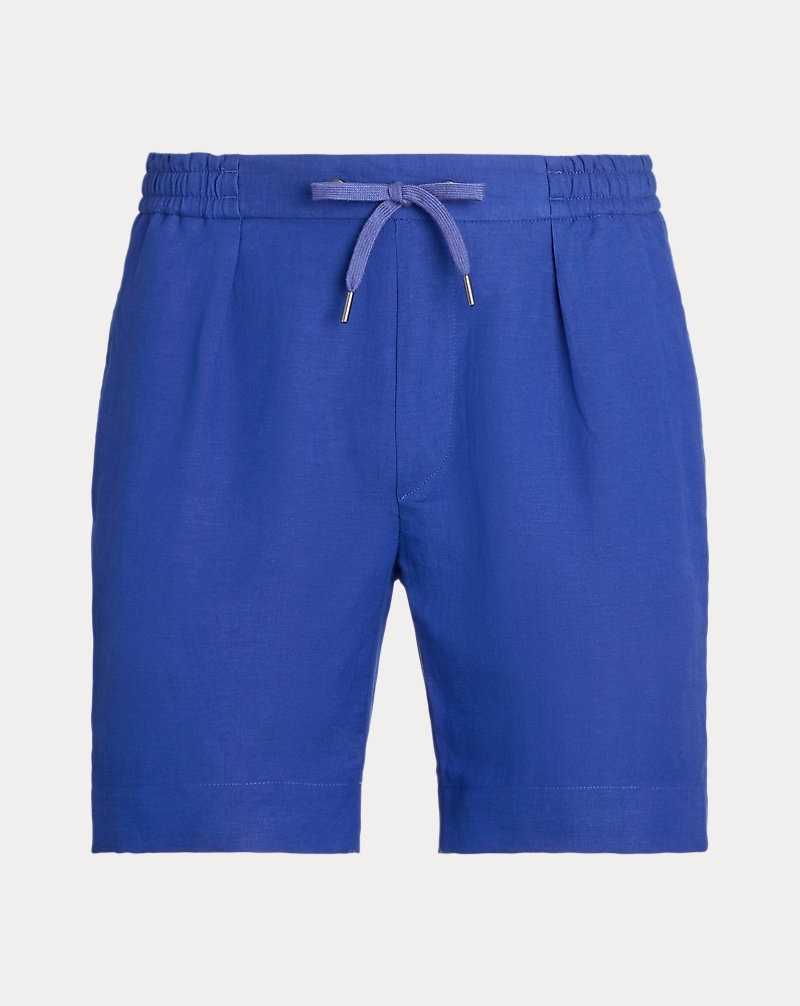 Short Ralph Lauren Hand-Tailored Silk-Linen Hombre Azules | OWPDLMK-71 - vista 2