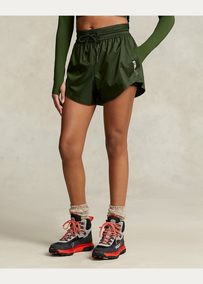 Short Layered Ripstop-Jersey Drawstring Mujer Verdes | YGFL72135 - vista 3