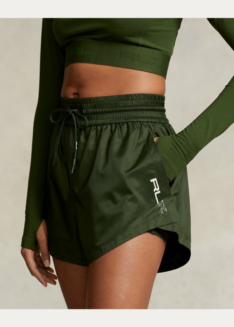 Short Layered Ripstop-Jersey Drawstring Mujer Verdes | YGFL72135 - vista 5