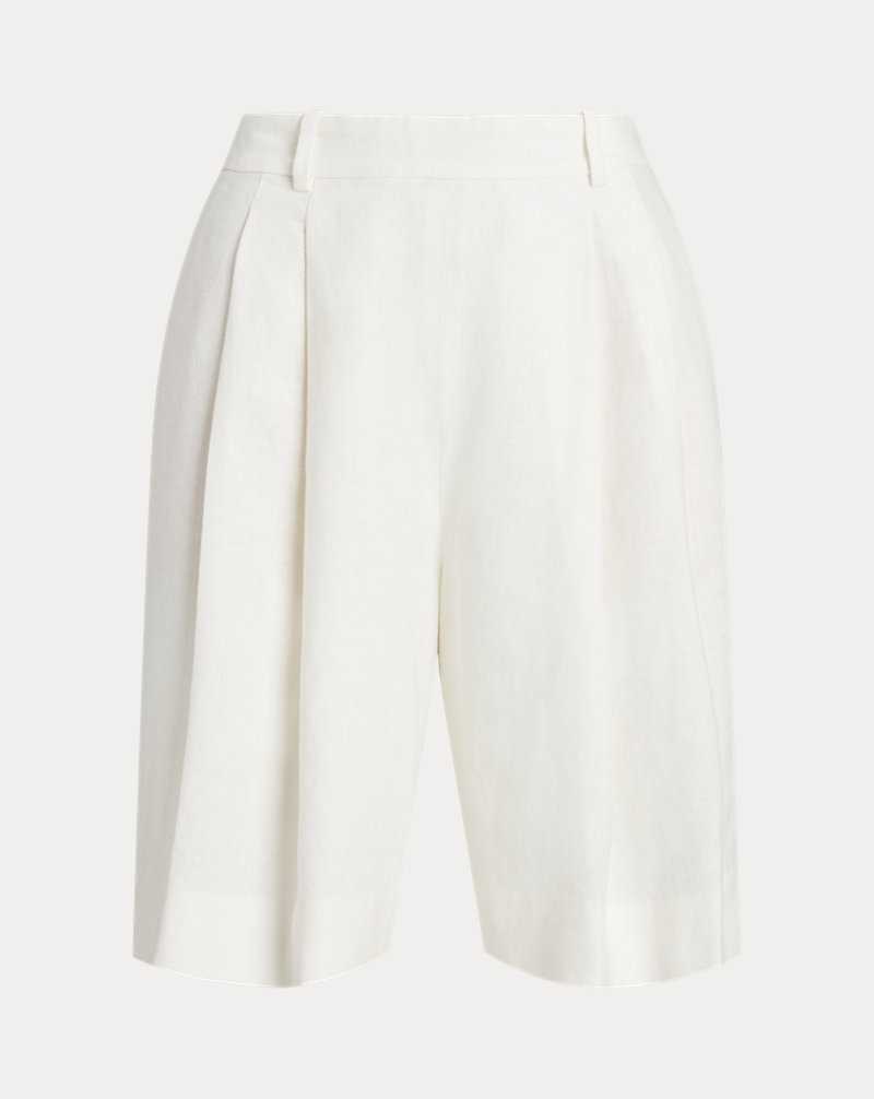 Short Ralph Lauren Long Pleated Linen Mujer Nevis | WIXKLOP-90 - vista 2