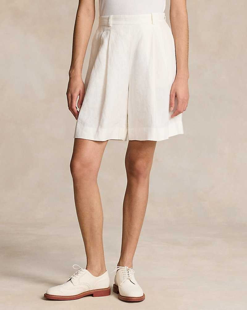 Short Ralph Lauren Long Pleated Linen Mujer Nevis | WIXKLOP-90 - vista 3