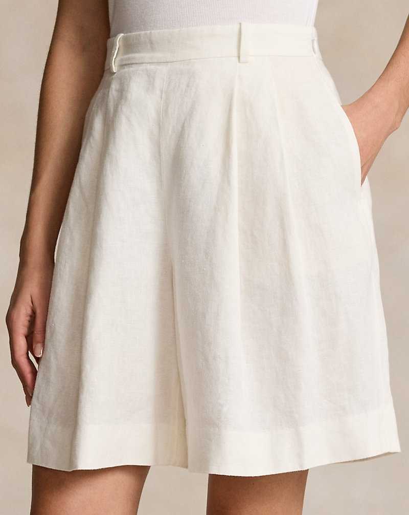 Short Ralph Lauren Long Pleated Linen Mujer Nevis | WIXKLOP-90 - vista 5