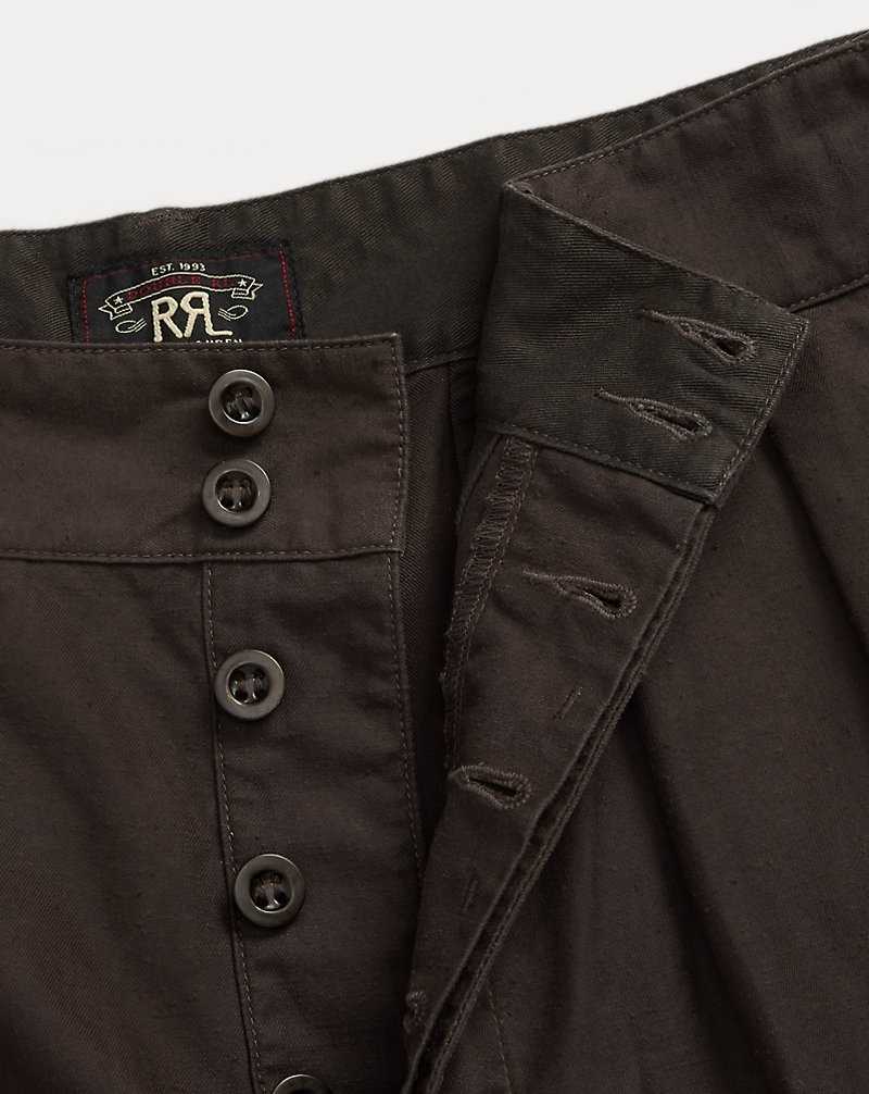 Short Ralph Lauren Pleated Twill Hombre Negros | KDIPNLQ-03 - vista 3