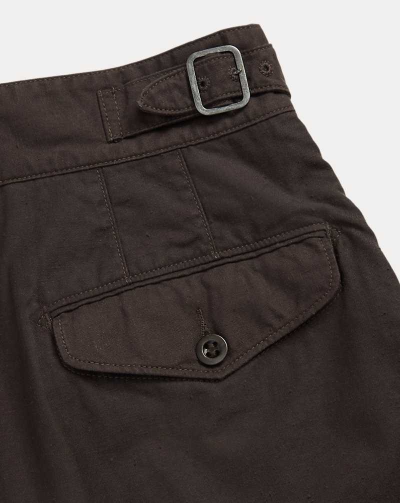 Short Ralph Lauren Pleated Twill Hombre Negros | KDIPNLQ-03 - vista 4