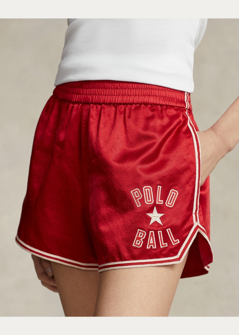Short Polo Ball Satin Rally Mujer Rojos | ZLYK59708 - vista 4