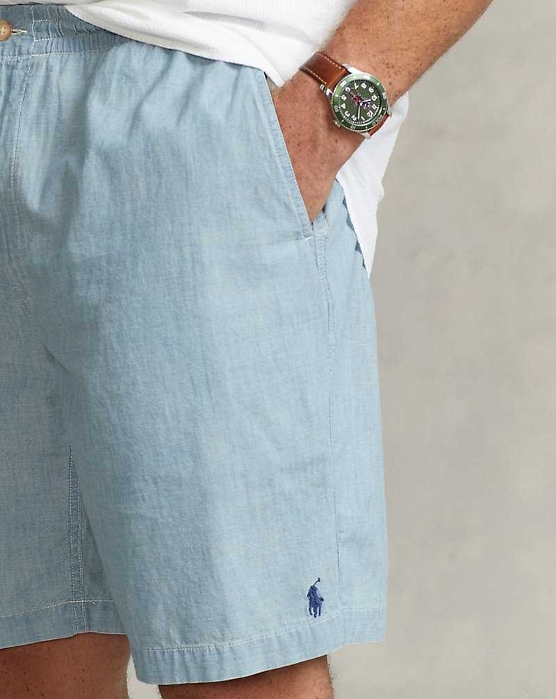 Short Ralph Lauren Prepster Indigo Chambray Hombre Chambray | QDMRTYA-27 - vista 5