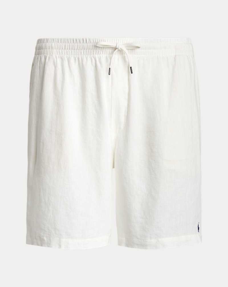 Short Ralph Lauren Prepster Linen Hombre Blancos | RCXQKAW-79 - vista 2
