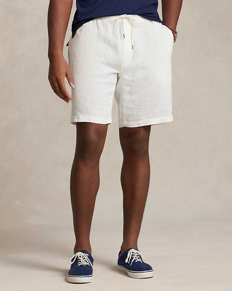 Short Ralph Lauren Prepster Linen Hombre Blancos | RCXQKAW-79 - vista 3
